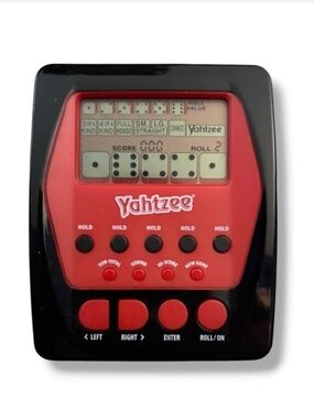 HASBRO Electronic YAHTZEE Handheld Game for Kids & Adults (Ages 8 & Up)Roll th